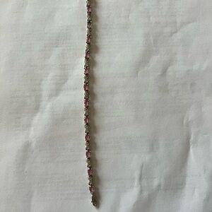 Elegant Pink and silver Bracelet